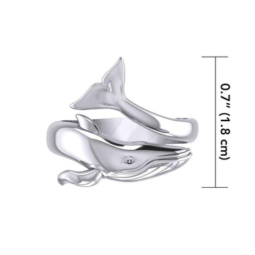 Blue Whale Sterling Silver Ring TRI1926 - Jewelry